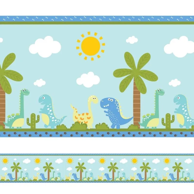 Faixa Adesiva Infantil Dinossauro Baby 6mx15cm