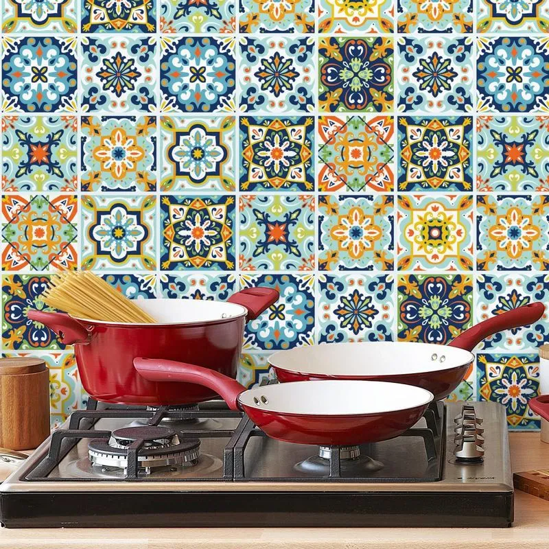 Adesivo de Azulejo Hidráulico Porto 20x20 cm com 24un