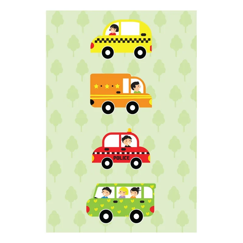 Placa Decorativa MDF Infantil Carrinhos
