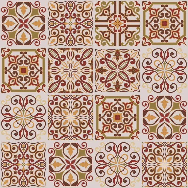 Adesivo de Azulejo Barroco 20x20 cm com 12un