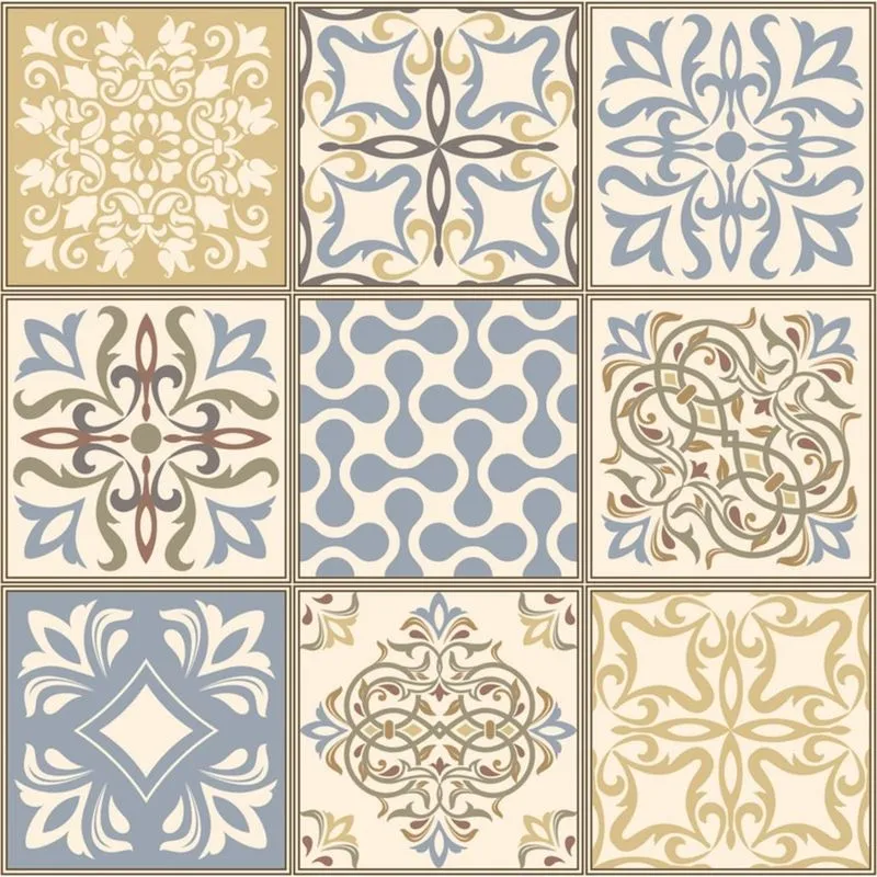 Adesivo de Azulejo Amarelo Canário 20x20 cm com 12un