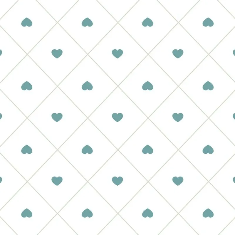 Papel de Parede Infantil Coração 2,70x0,57m