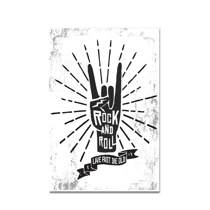 Placa Decorativa MDF Rock And Roll