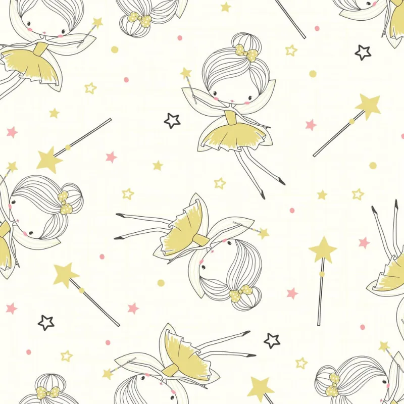 Papel de Parede para Quarto de Menina Fadas 2,70x0,57m