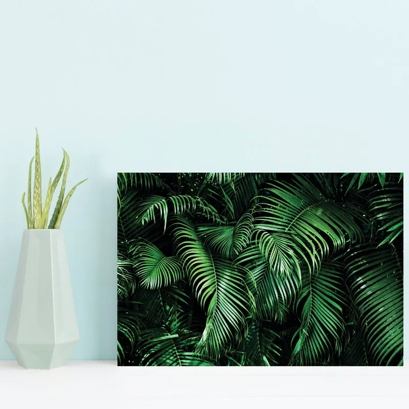 Placa Decorativa MDF Folhagem Folha 2 30x40cm