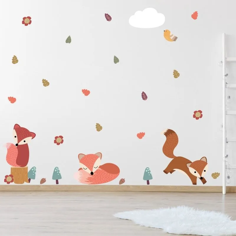 Adesivo de Parede Infantil Raposinha 2m x 4m