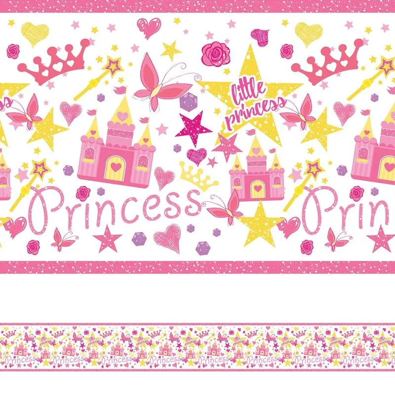 Faixa de Parede Princesa para Quarto de Meninas 3mx15cm