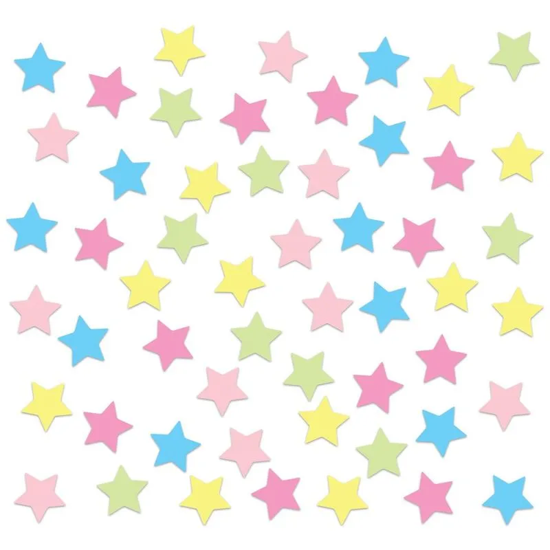 Adesivo de Parede Estrelas Coloridas Candy Colors 54un