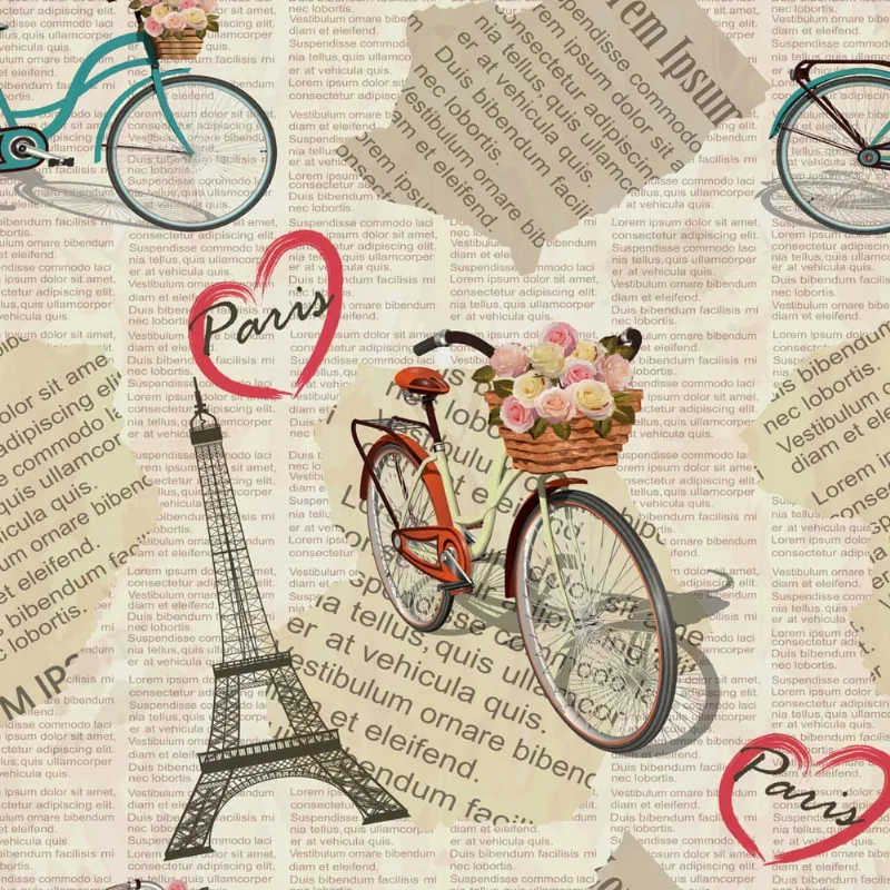 Papel de Parede Vintage Jornal Paris 57x270cm