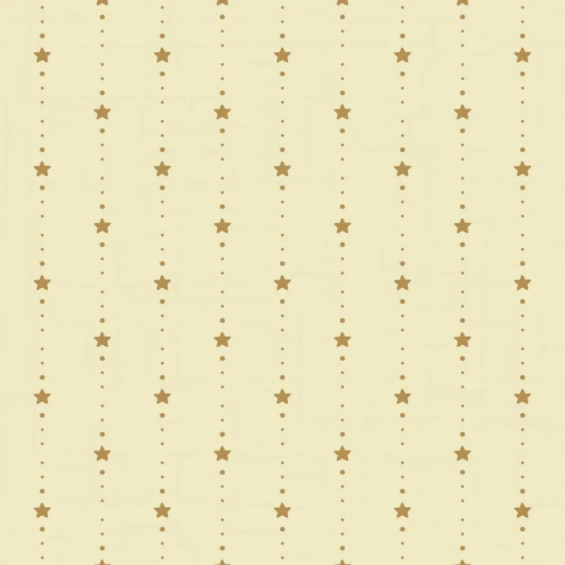 Papel de Parede Infantil Estrelas Fundo Amarelo 57x270cm