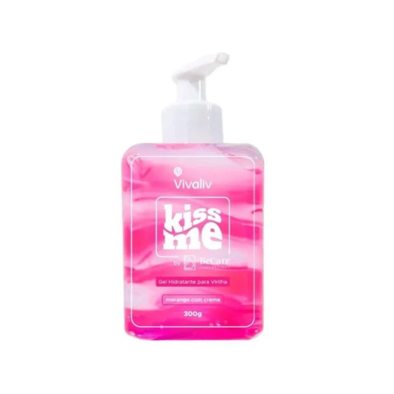Gel Íntimo Vivaliv Kiss Me Morango com Creme GEL INTIMO BEIJAVEL MORANGO C/ CREME VIV