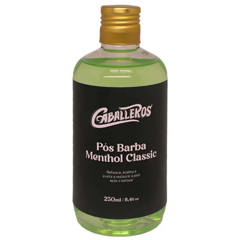 Pós Barba Menthol Classic 250ml After Shave Refrescante Caballeros