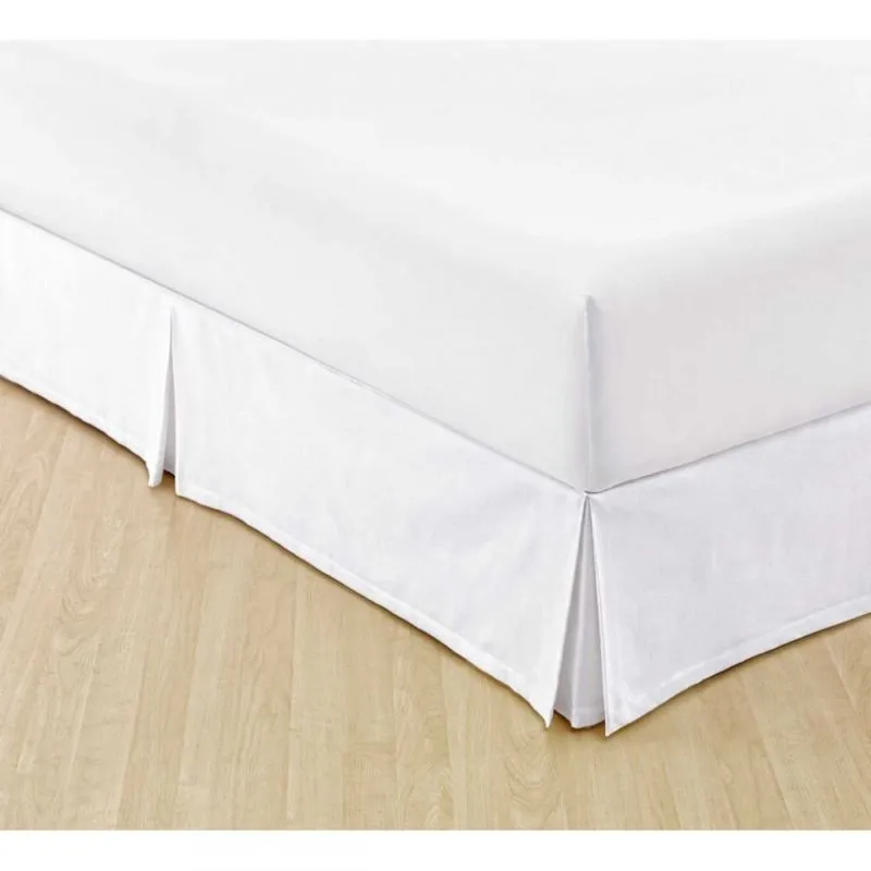 Saia Box Casal Percal 180 Fios Cor Branco - Fassini Têxtil