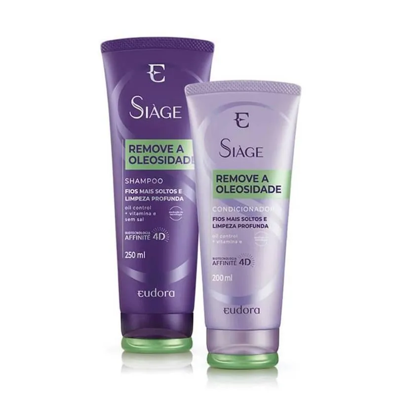 Shampoo E Condicionador Remove A Oleosidade Siàge Eudora