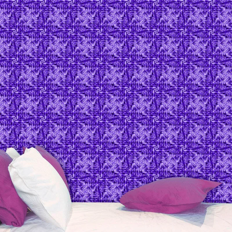 Papel de Parede Auto Adesivo Lavável Abstrato Violeta