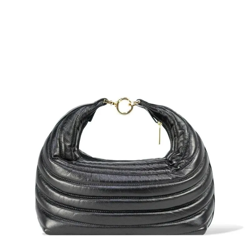 Bolsa Couro Mão E Transversal Matelasse Preto