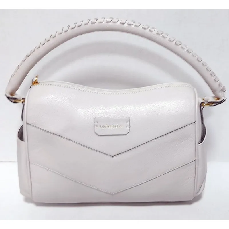 Bolsa Couro Alça Ombro E Transversal/Tiracolo Off White