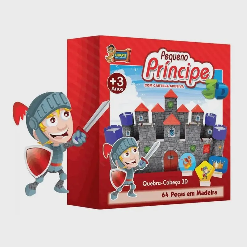 Quebra-Cabeça 3D Pequeno Príncipe - 64 Peças