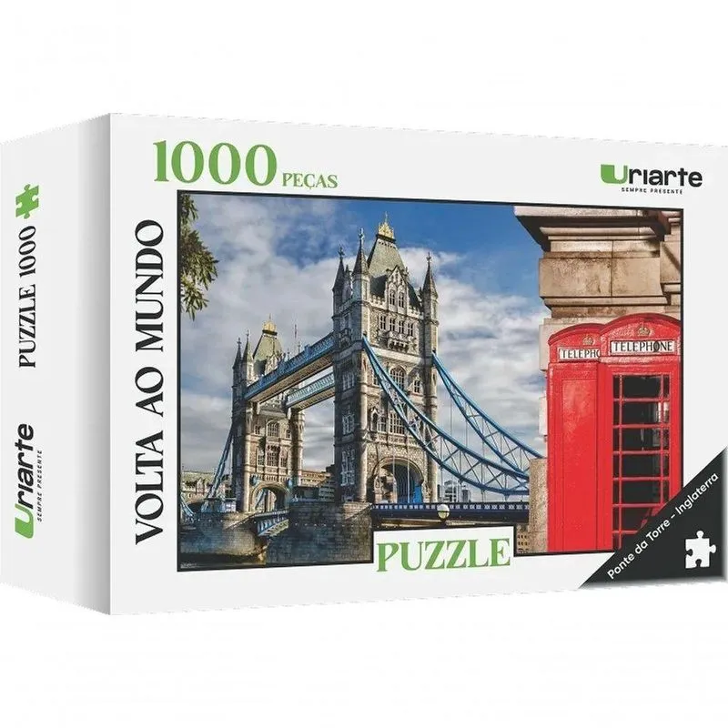 Quebra Cabeça Puzzle 4171 1000 Peças Ponte Da Torre Uriarte 40cm