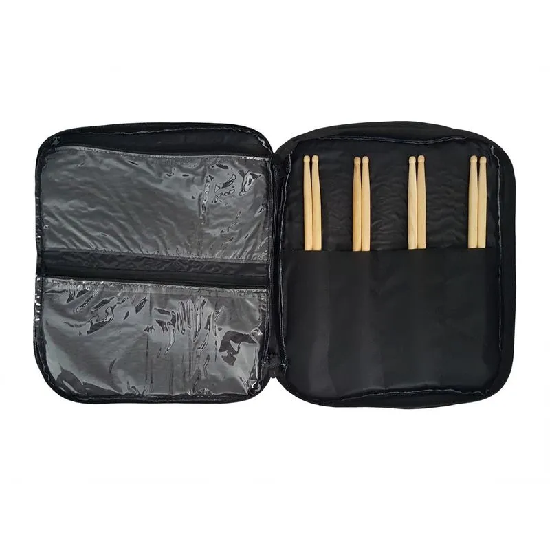 Capa Bag Porta Baquetas Almofadada Tipo Mochila Multi Bolsos