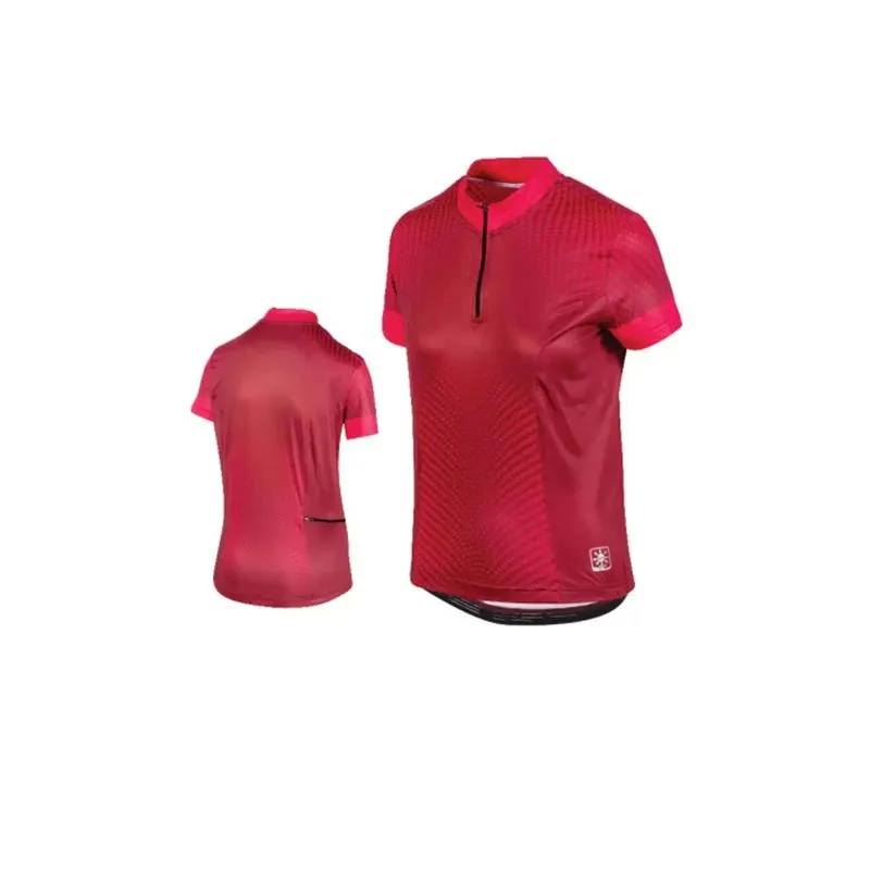 Camisa Ciclismo Moon Feminina Kanxa - Cereja + Rosa