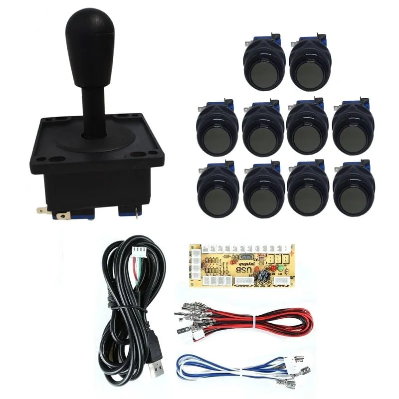 Comando Aegir 10 Botões Corpo Preto Placa Zero Delay - Preto