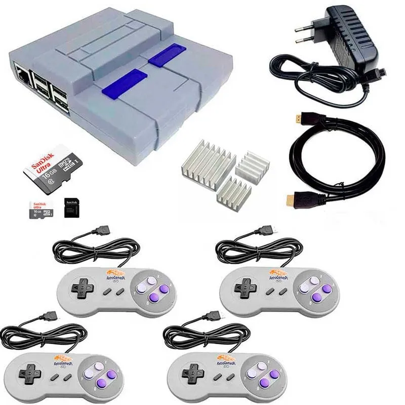 Super Nintendo classico Raspberry 7000 4 Controles snes Super Nintendo classico Raspberry 7000 4 Controles snes