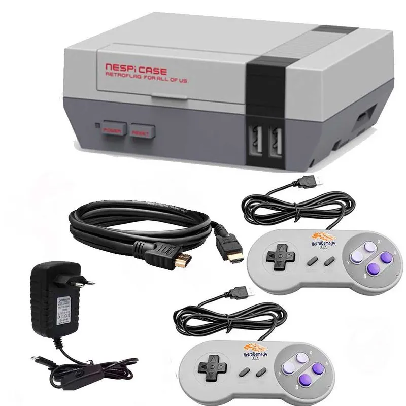 Video Game Raspberry 9000 Jogos 2 Controles