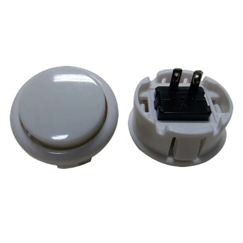 Botão Arcade Fliperama Tipo Sanwa (conector 2.8mm) - Branco