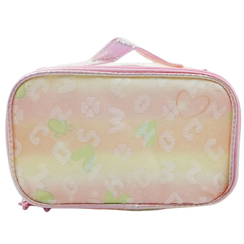 Nécessaire Letras 13x21cm em Poliéster Rubys-Rosa