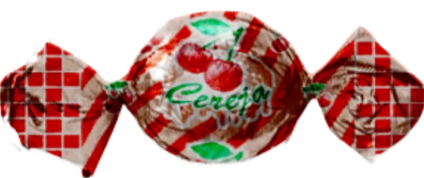 EMBALAGEM P/ TRUFA 15X16CM CEREJA C/ 50UN