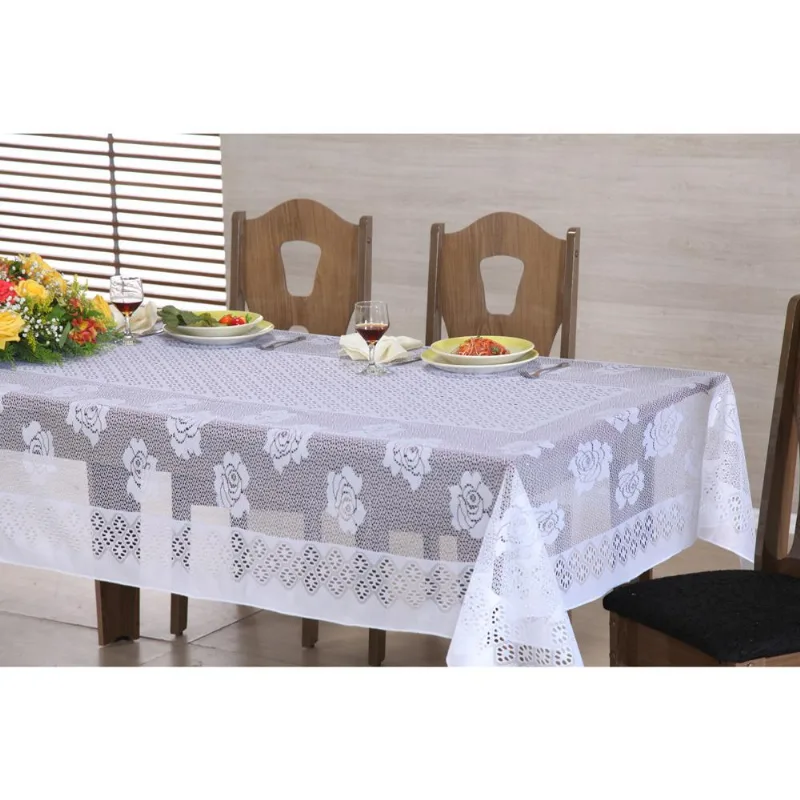 Toalha de Mesa 160x220cm Rendhac Rosas
