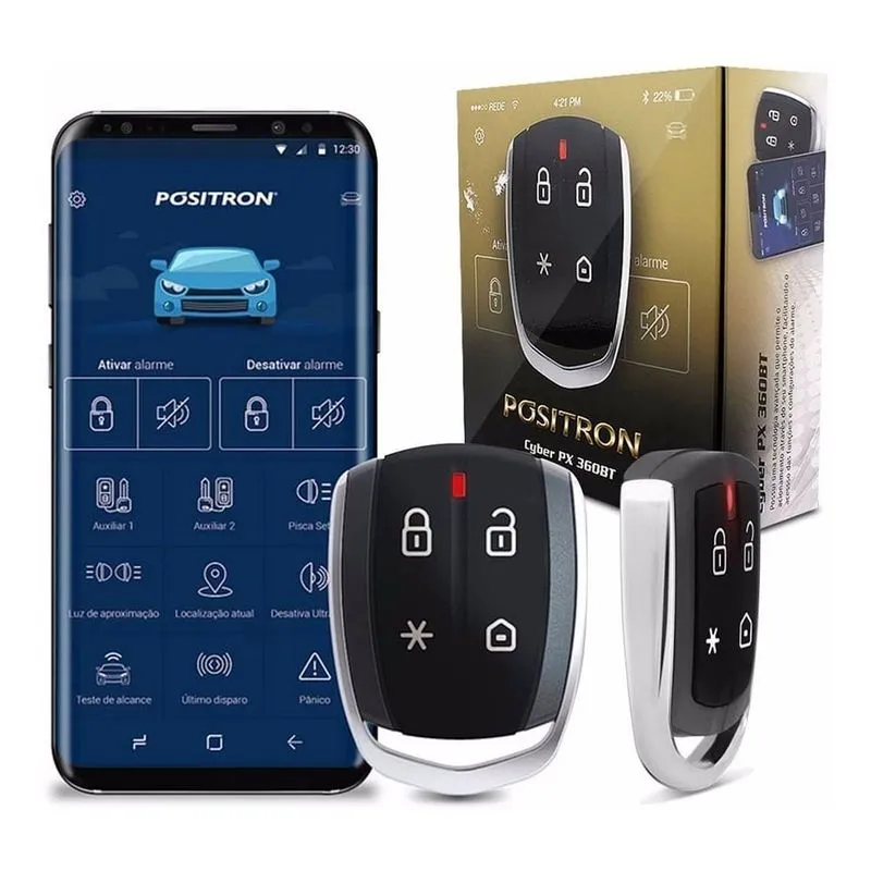 Alarme C Bluetooth Cyber Px 360bt Positron C Presença Px360