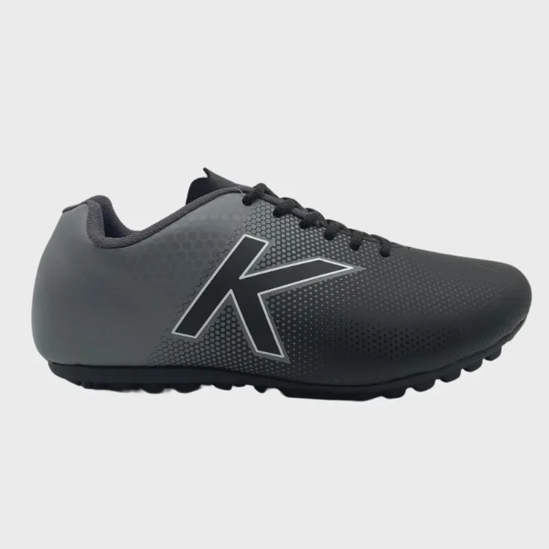 Chuteira Kelme Society Sin Giro tf Cinza Preto 811