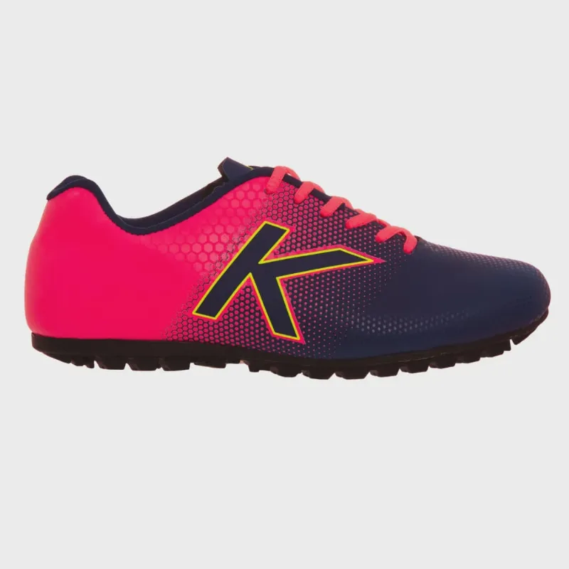 Chuteira Kelme Society Sin Giro tf Rosa e Azul Marinho 933