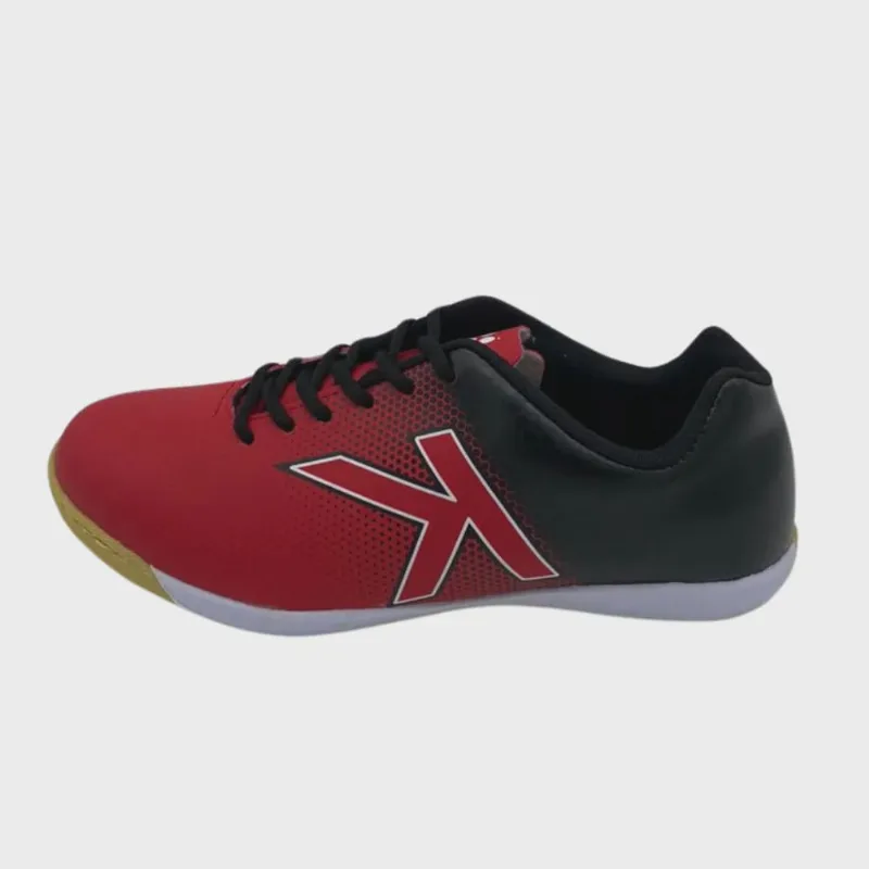 Chuteira Kelme Futsal Sin Giro fs 144 Vermelho e Preto
