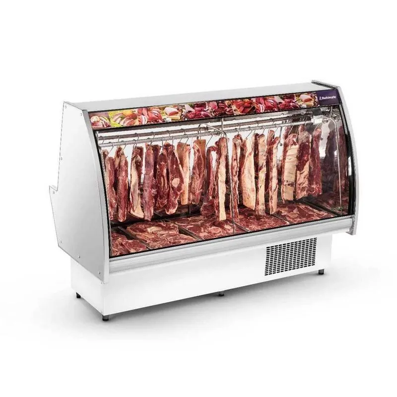 Expositor Açougue New Extra 3,00mt Com Gancheira Bandeja C/ Iluminação 220v Eaneg3000 Refrimate