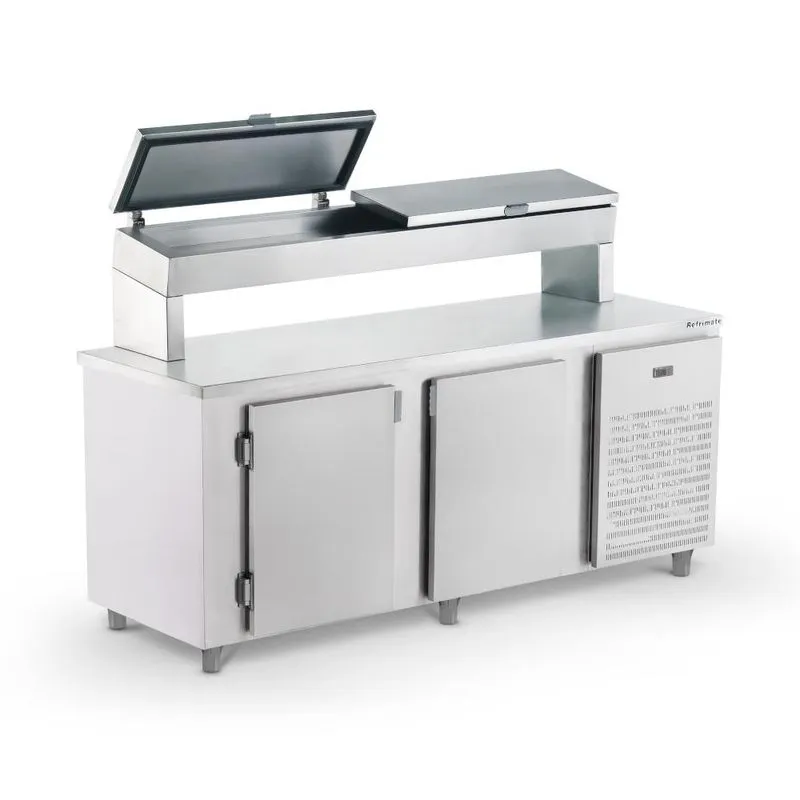 Balcão De Serviço Refrigerado Condimentador 2,00mt Bsrc2000 220v Refrimate