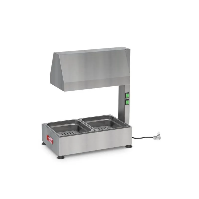 Conservador de batatas e Frituras 2 Cuba de 1/2 220V