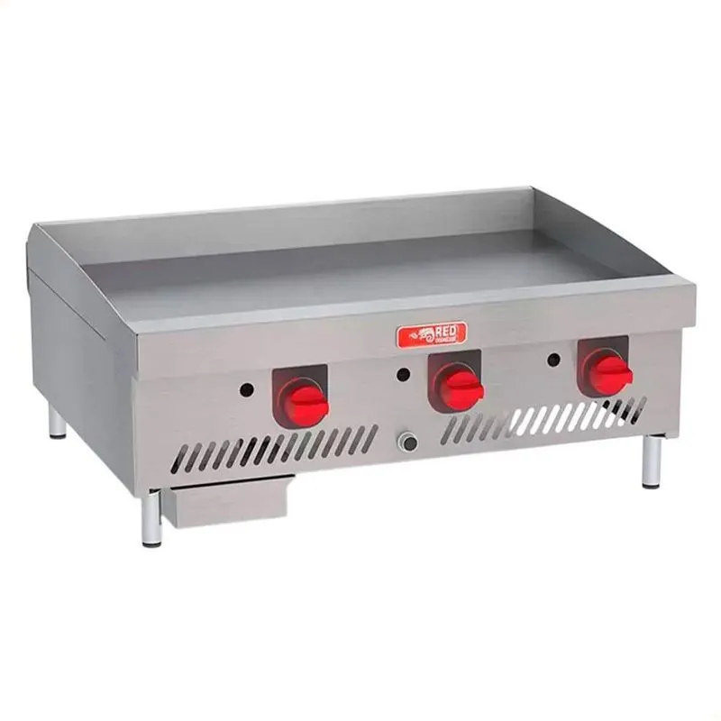 Chapa de Fritura a Gás CHEXP915-G19 4 Queimadores 19mm Inox Refrimate
