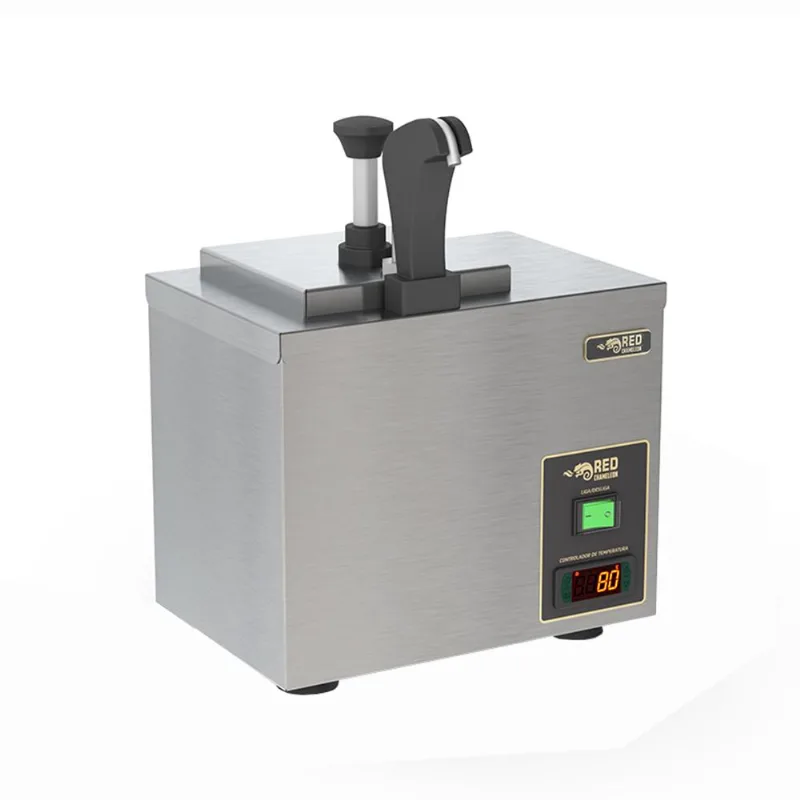Dispenser Elétrico Aquecido Para Molhos E Queijo Pump 2,5l Lanchonetes Dispq 220v - Red Chameleon