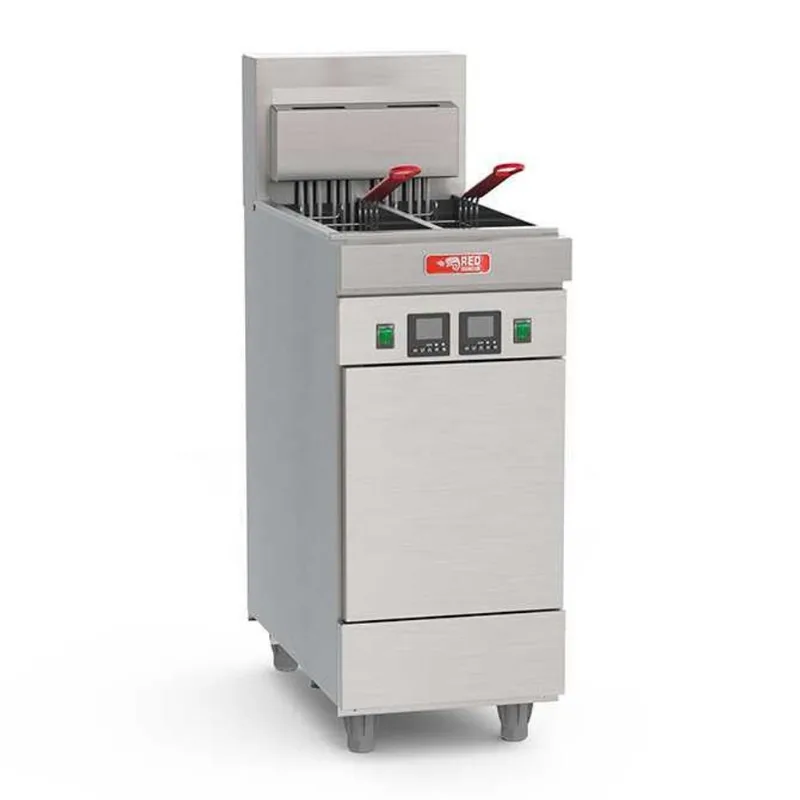 Fritador Elétrico Gabinete Bipartido 25 Litros Óleo Feb25-3t Trifásico 380v - Red Chameleon