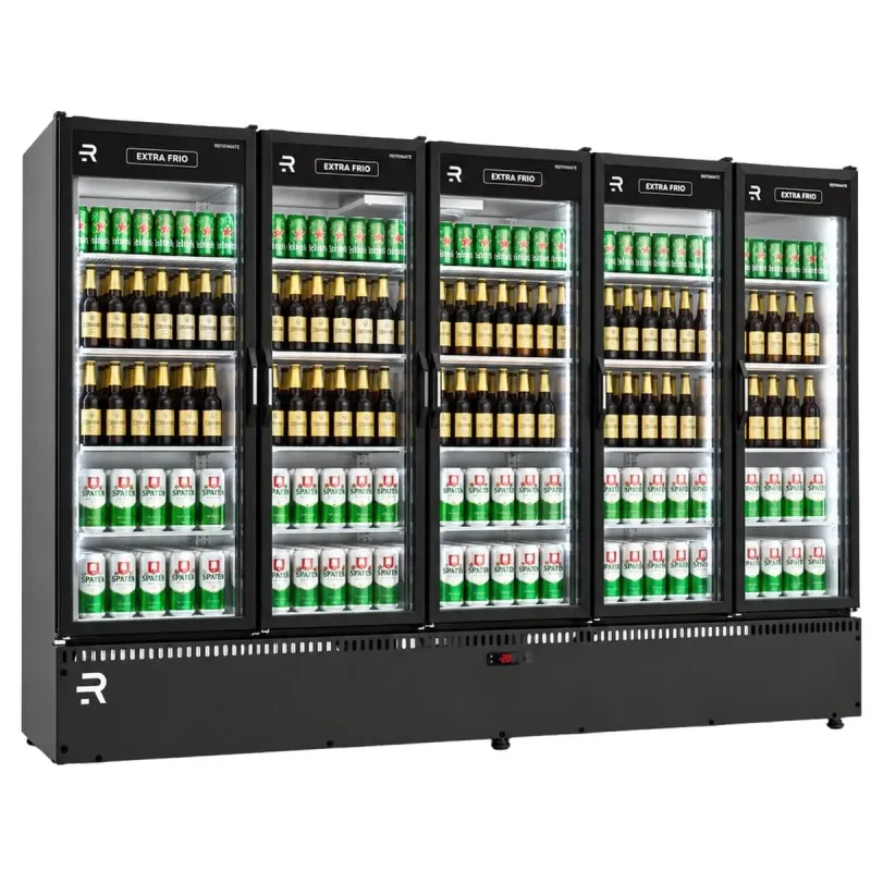 Cervejeira Auto Serviço Vanguard Extra Frio 2,63m 5 Portas de Vidro 220V - Refrimate
