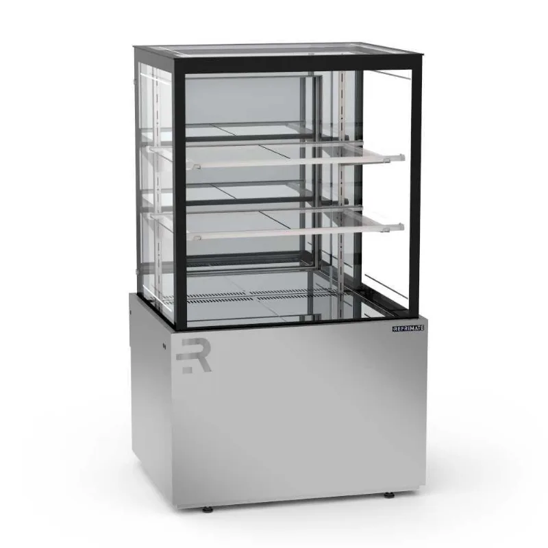 Vitrine Refrigerada 75 Cm 2 Prateleiras Titanium Premium Inox Vtprr750 2p 220v Refrimate - REFRIMATE