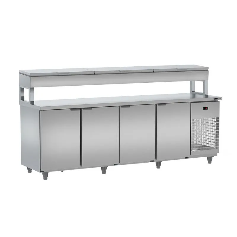 Balcao De Servico Refrigerado Condimentador 2,50m, Bsrc 2500 - Refrimate