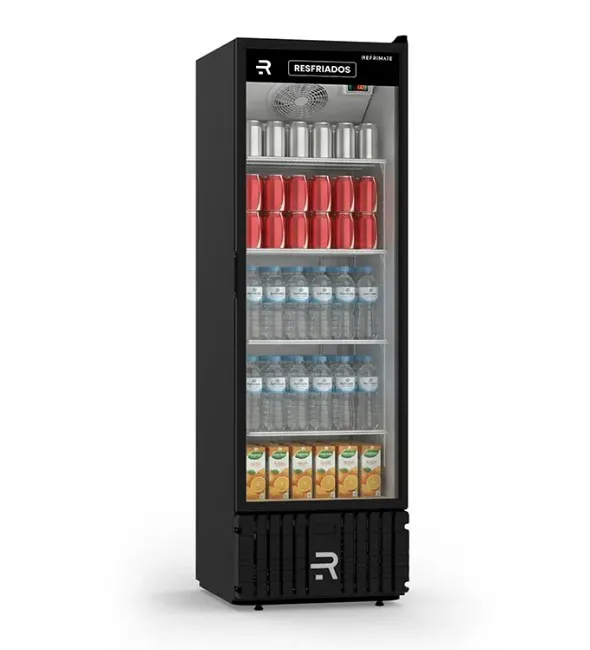 Visa Cooler Expositor para Resfriados com Porta de Vidro VCM570PV PR BR 570 Litros - Refrimate