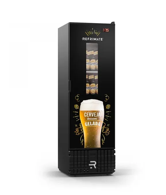 Visa Cooler para Cervejas com Porta de Vidro e Visor Expositor VCCE570PJ PR BR 570 Litros - Refrimate