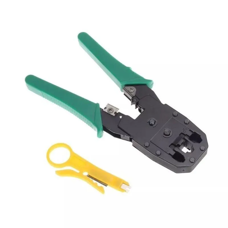 Alicate Crimpar Rede Rj45 Rj12 Rj11 + Desencapador Fio Exbom