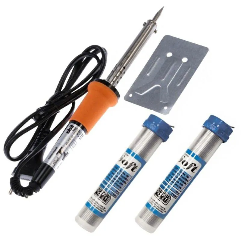 Kit Ferro de Solda Com 2 Tubetes Estanho Com Resina 127v 30W