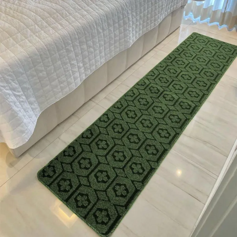 Passadeira Carpete Sala Quarto Geométrico 0,50 X 3,00 Verde